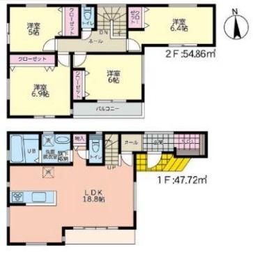 新築戸建　ウインビュ上矢部町B　４号棟