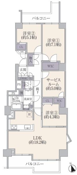 新多摩川ハイム２号棟