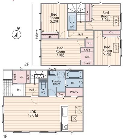 新築戸建 泉区下和泉1丁目 1号棟