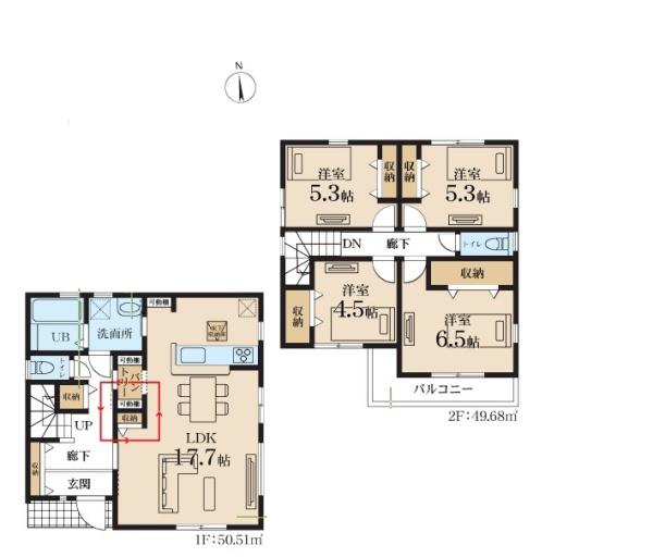 新築戸建 瀬谷区阿久和西4丁目 1号棟
