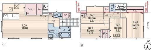 新築戸建　港南区笹下２丁目２期　１号棟