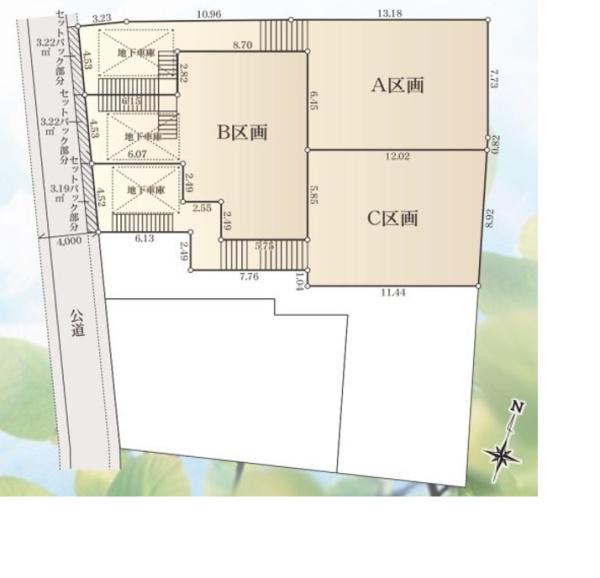 横浜市保土ヶ谷区仏向町　建築条件なし売地　B区画