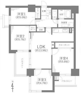 若葉台団地2-8号棟