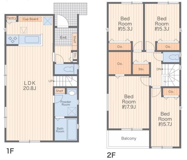 横浜市保土ヶ谷区常盤台１期　新築戸建　ＰＬＡＮ.２