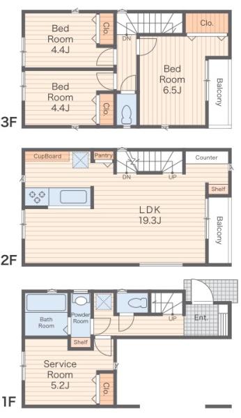 横浜市旭区南希望が丘4期　新築一戸建全3棟　3号棟