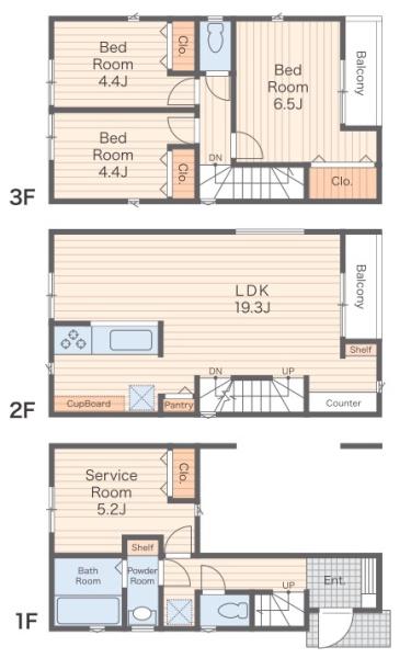 横浜市旭区南希望が丘4期　新築一戸建全3棟　2号棟