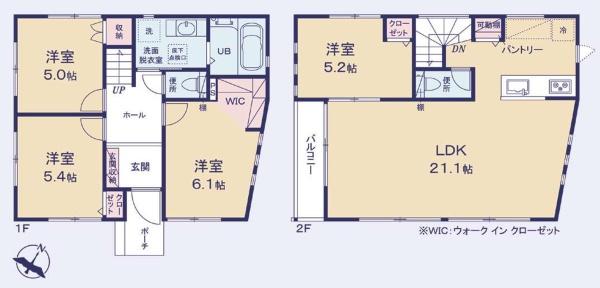 横浜市保土ヶ谷区新井町　新築分譲住宅全2棟　A号棟