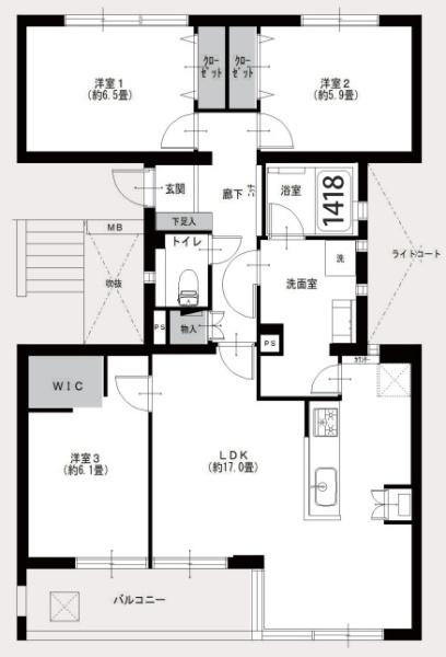 ハイツ東戸塚ⅡＡ号棟