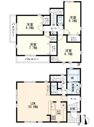 新築戸建　横浜市神奈川区菅田町1期　2号棟