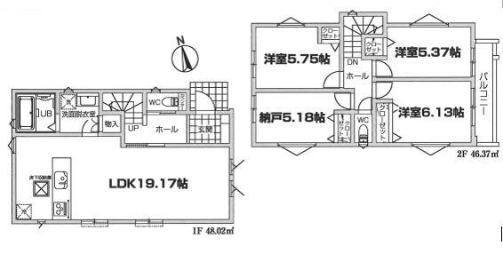 新築戸建　横浜市泉区白百合206③　全3棟1号棟