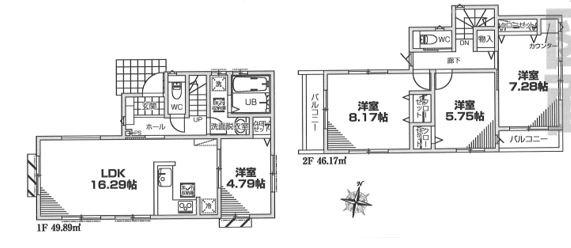 新築戸建　横浜市鶴見区上の宮208①