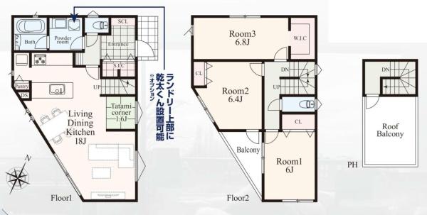 横浜市保土ヶ谷区花見台　新築一戸建全５棟　１号棟