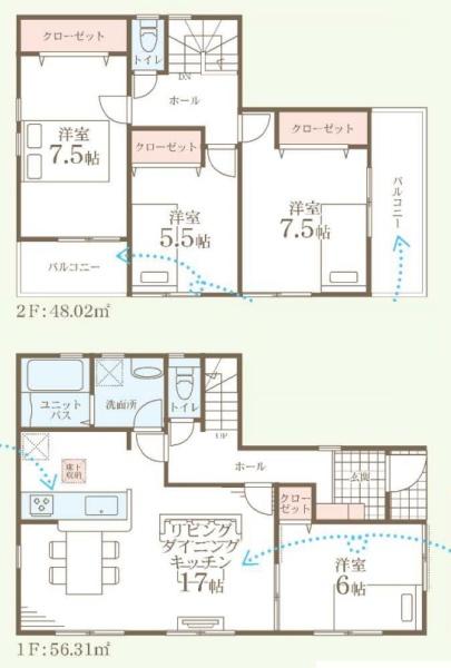 横浜市泉区上飯田町　新築分譲住宅全４棟　１号棟