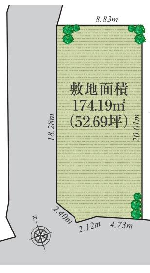 横浜市港北区新羽町　建築条件無し売地