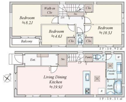 新築戸建　横浜市保土ケ谷区常盤台　2号棟