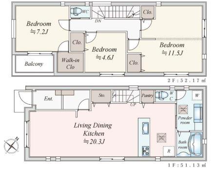 新築戸建　横浜市保土ケ谷区常盤台　3号棟