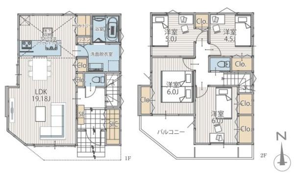 新築戸建　横浜市旭区白根2丁目　1号棟