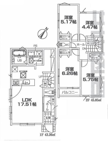 横浜市神奈川区羽沢南318④　新築分譲住宅全4棟　№１