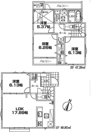 新築戸建　横浜市南区別所中里台007②　2号棟