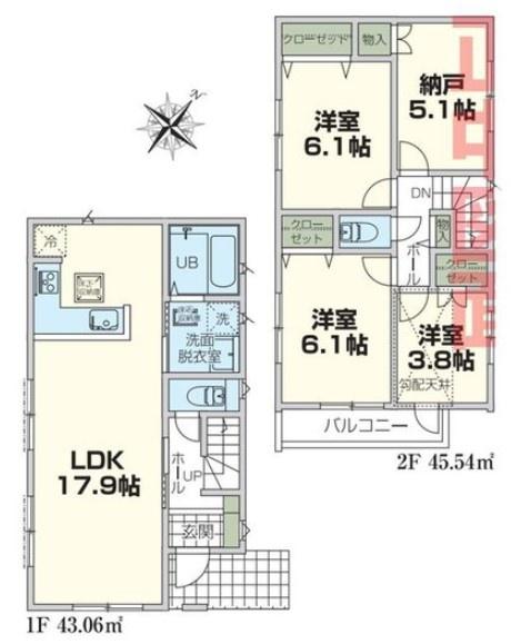 新築戸建　横浜市旭区南希望が丘025③　３号棟