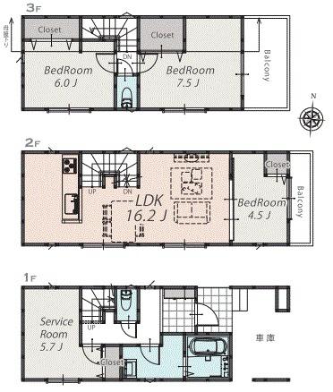 新築戸建　横浜市南区三春台　B号棟