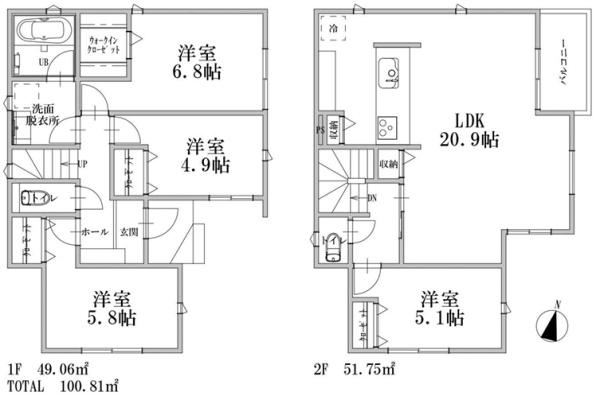 新築戸建　横浜市中区矢口台　1号棟