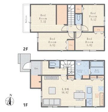 新築戸建　横浜市神奈川区三ツ沢上町　1号棟