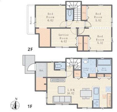 新築戸建　横浜市神奈川区三ツ沢上町　2号棟