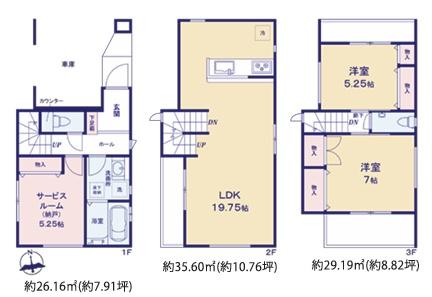 新築戸建　横浜市保土ヶ谷区常盤台　1号棟