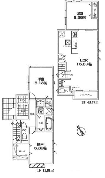 新築戸建　横浜市港北区大曽根308②　2号棟