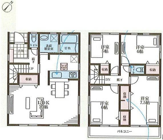 新築戸建　横浜市戸塚区戸塚町全2棟　2号棟