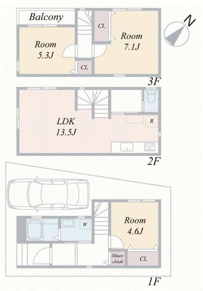 新築戸建　横浜市金沢区平潟町全3棟　A号棟