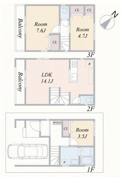 新築戸建　横浜市金沢区平潟町全3棟　B号棟