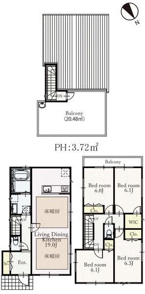新築戸建　横浜市保土ヶ谷区和田2丁目　1号棟