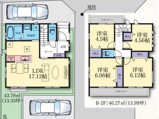新築戸建　港北区下田町３丁目　B号棟