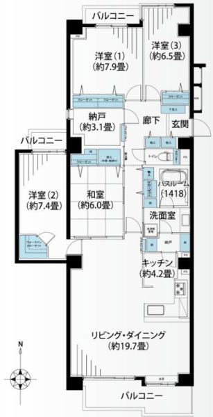 港北ファミールハイツ８－１号棟
