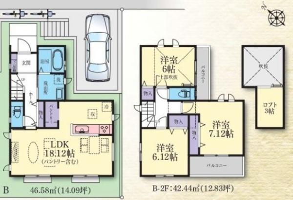 新築戸建　港南区東永谷１丁目　B号棟