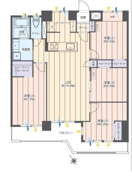野庭団地604-3号棟(間取り)