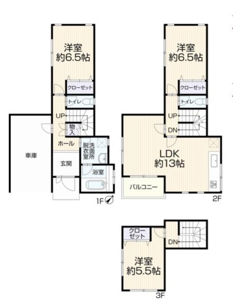 横浜市戸塚区影取町の中古一戸建て(間取り)