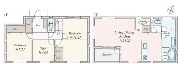 新築戸建　富岡西４丁目　１号棟