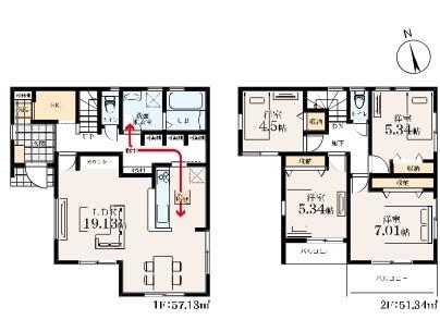 新築戸建　瀬谷区宮沢２丁目　４号棟