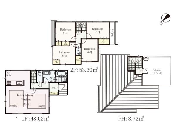 新築戸建　FIORE片倉町V　８号棟