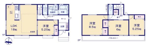 新築戸建 瀬谷区東野 1号棟