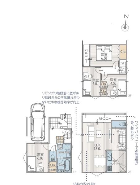 新築戸建　鶴見区東寺尾中台Ⅵ　１号棟