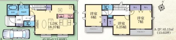 新築戸建 瀬谷区阿久和西3丁目 A号棟