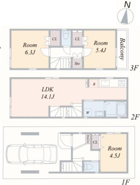 新築戸建 神奈川区松見町4丁目 B号棟