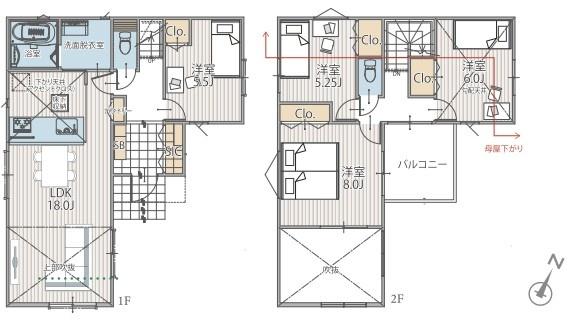 新築戸建　保土ヶ谷区上菅田町Ⅶ　２号棟