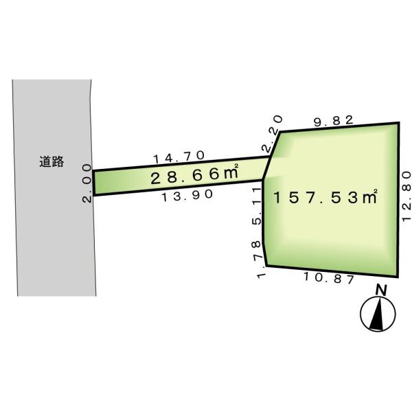 横浜市保土ヶ谷区岩井町　古屋付き売地