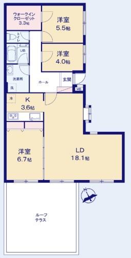 クレール洋光台テラスハウスレフトウイング