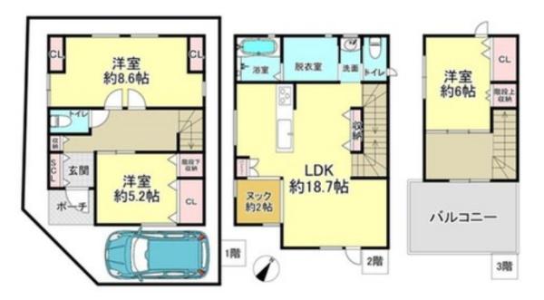 摂津市鳥飼本町４丁目の中古一戸建て